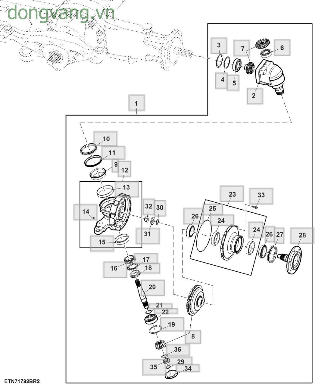 Front Axle Hub (MFWD) - ST563676
